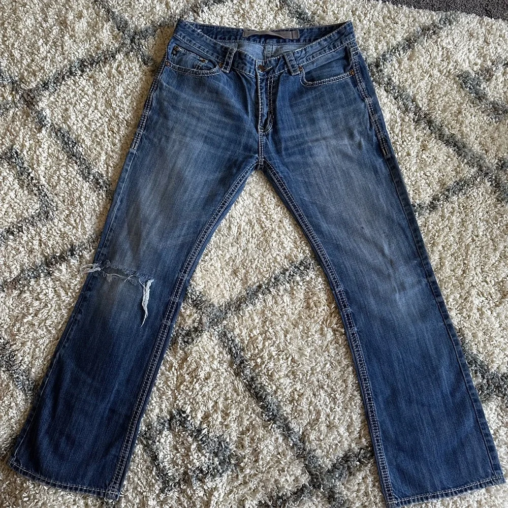 Rock & Roll Cowboy Jeans 36x36 Men Blue Denim bootleg